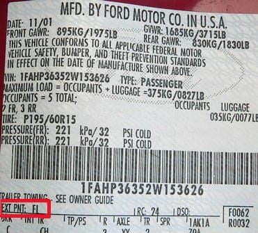 Ford USA kodas